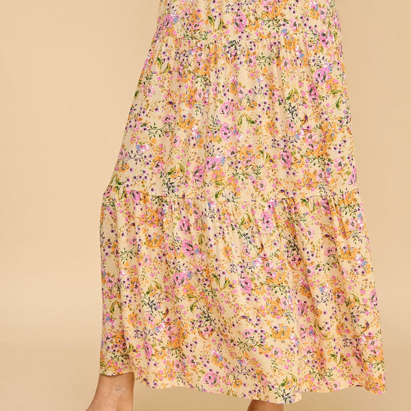 Layered Pleaded Skirt
