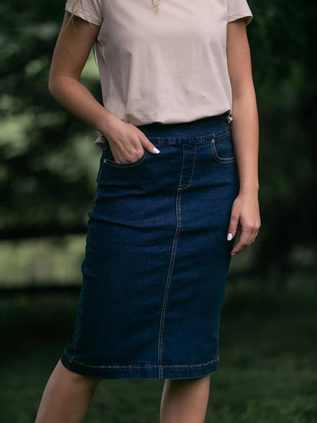 Dark Wash Skirt
