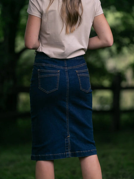 Dark Wash Skirt