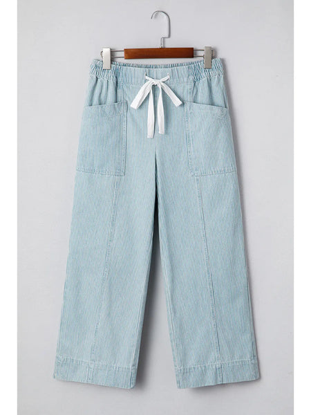 Mid Rise Drawstring  Pants