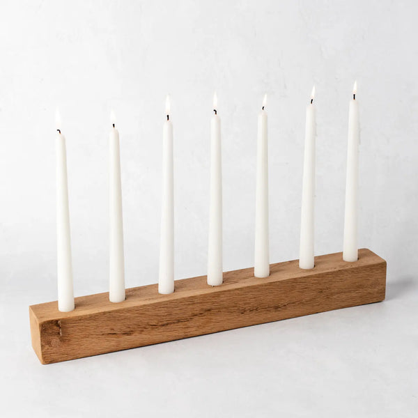 Wood Taper Candle Holder