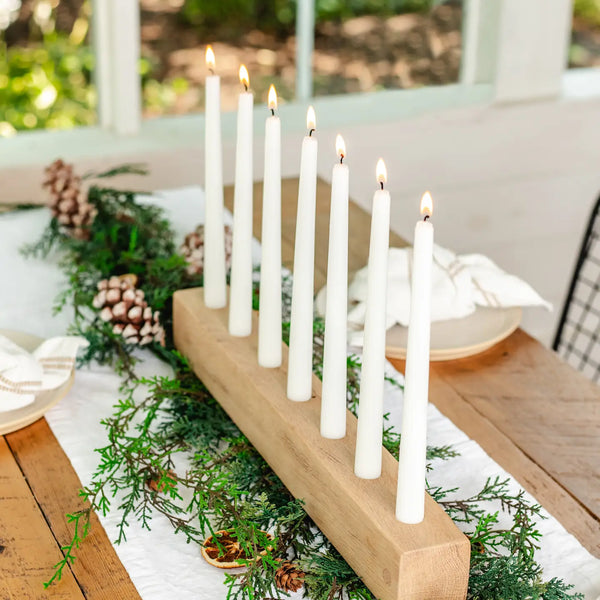 Wood Taper Candle Holder