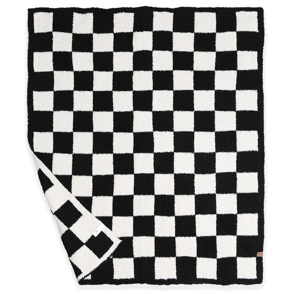 Kids Checkered Pattern Soft Throw Blanket
