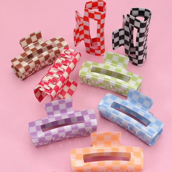 Checkered Claw Clip