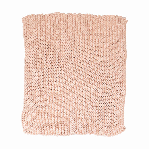 Throw | Pink Crocheted