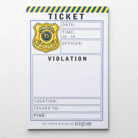 Police Ticket Violation Pad-Kids