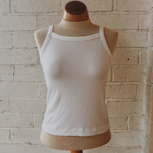 High Neck Ribbed Cami