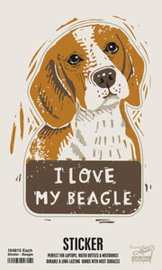 Sticker | I Love My Dog