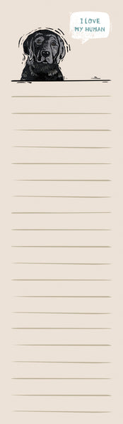 List Notepad - Dog - I Love My Human