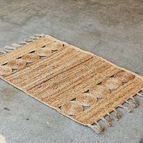 Jute Rug with Tassels