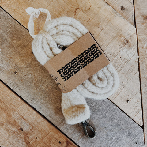 Dog Leash | Cream Knitted