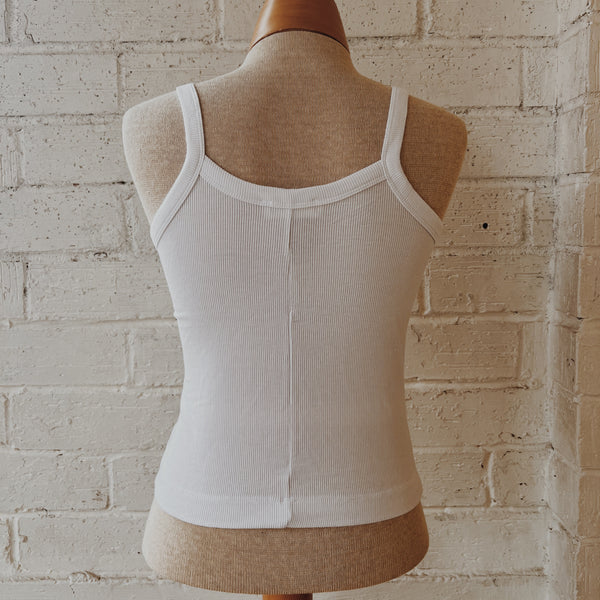 High Neck Ribbed Cami