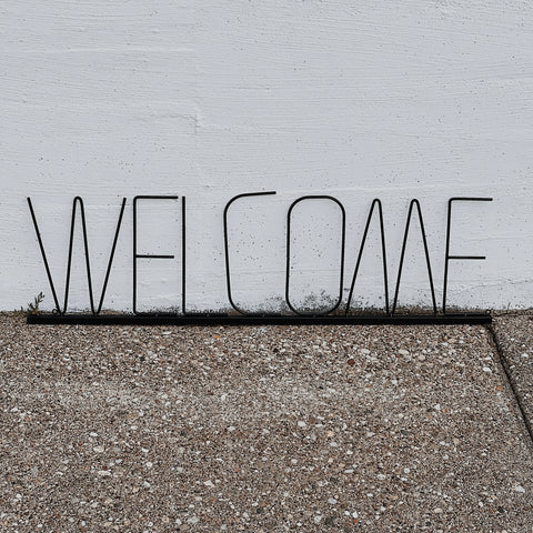 Metal Welcome Sign