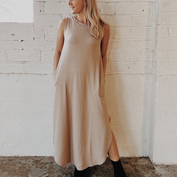 Ash Mocha Maxi Dress