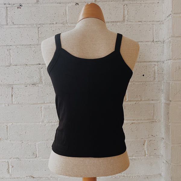 High Neck Ribbed Cami