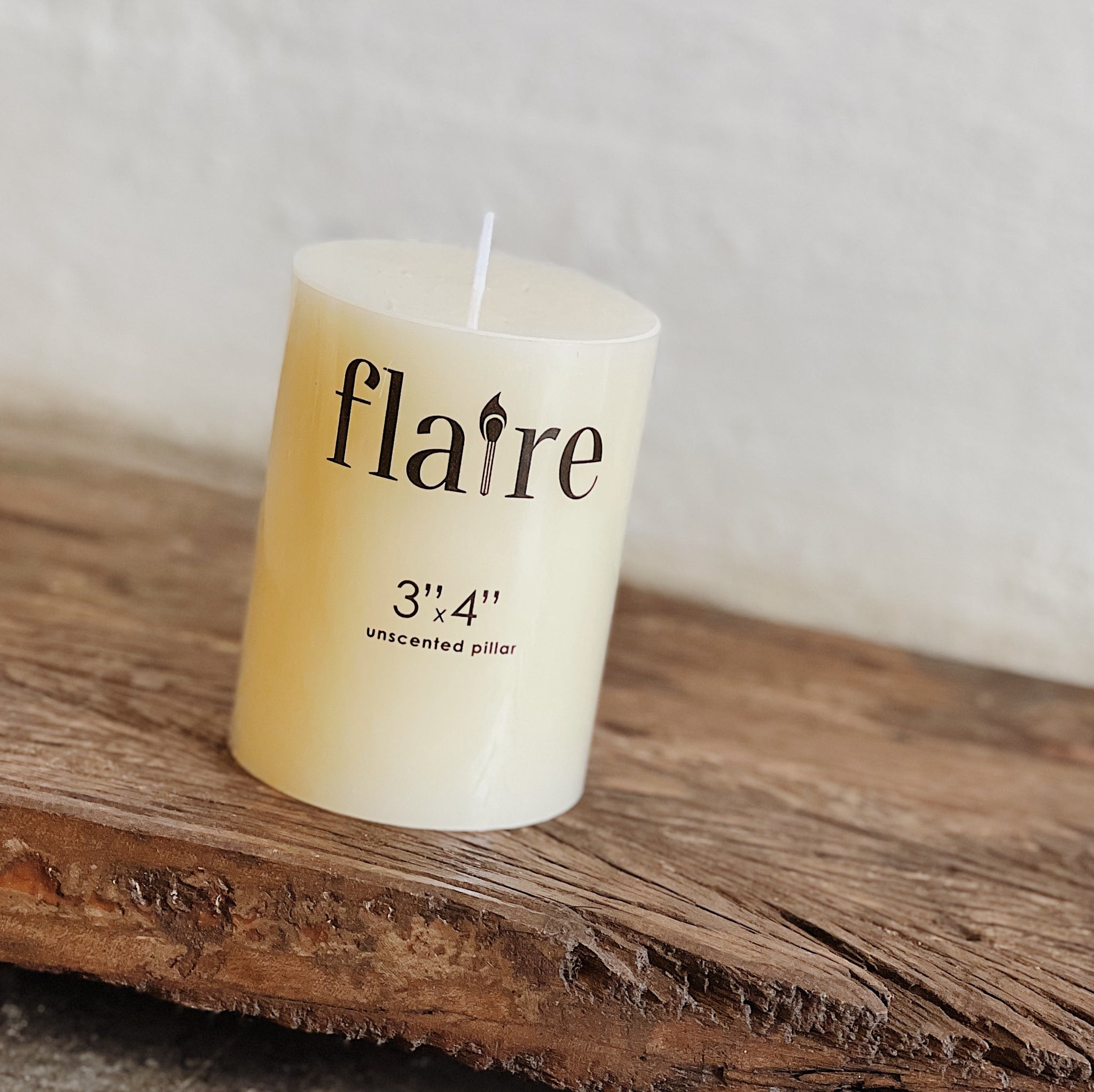 Unscented Pillar Candle