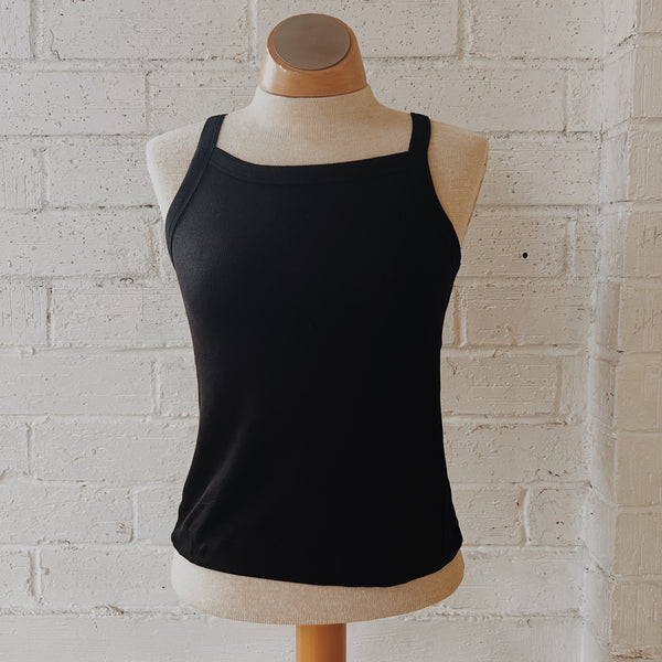 High Neck Ribbed Cami