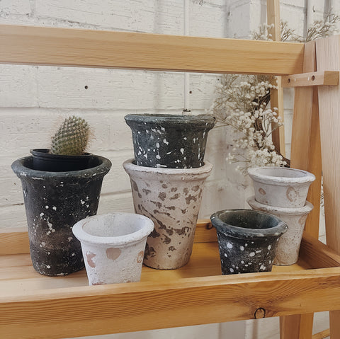Distressed Clay Planters