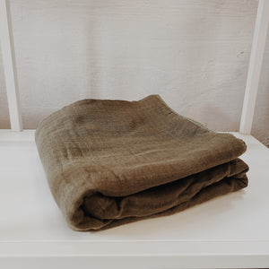 Olive Muslin Baby Blanket