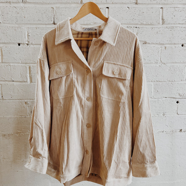 Reversable Corduroy Shacket