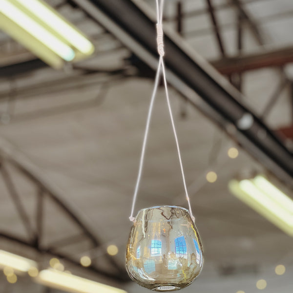 Glass Hanging Planter