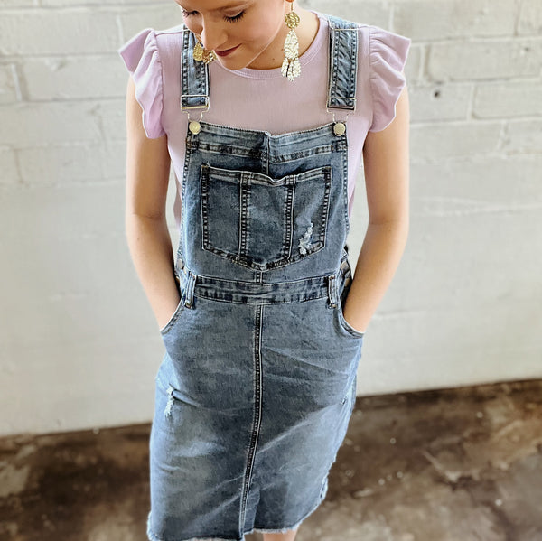 Denim Overall Skirt