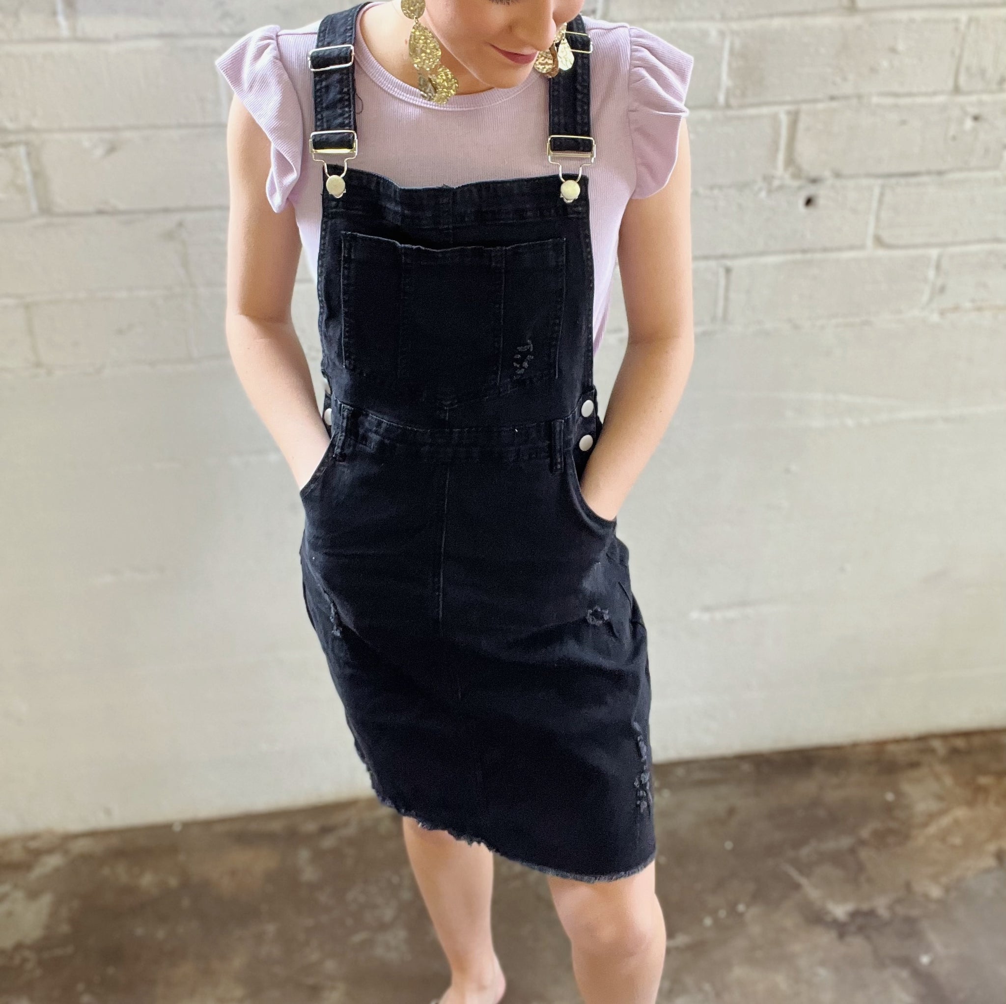 Denim Overall Skirt