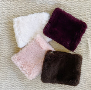 Faux Fur Zip Pouch