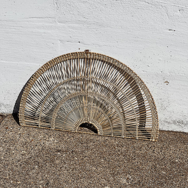 Hand-Woven Fan Shaped Wall Decor