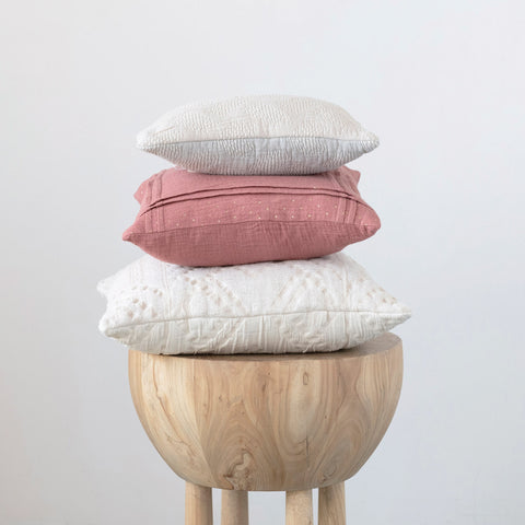 Pillow | Pleated With Gold Foil Dots