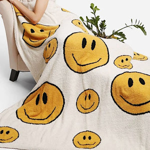 Soft Throw | Smiley Face