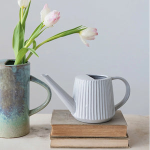 Stoneware Fluted Watering Can