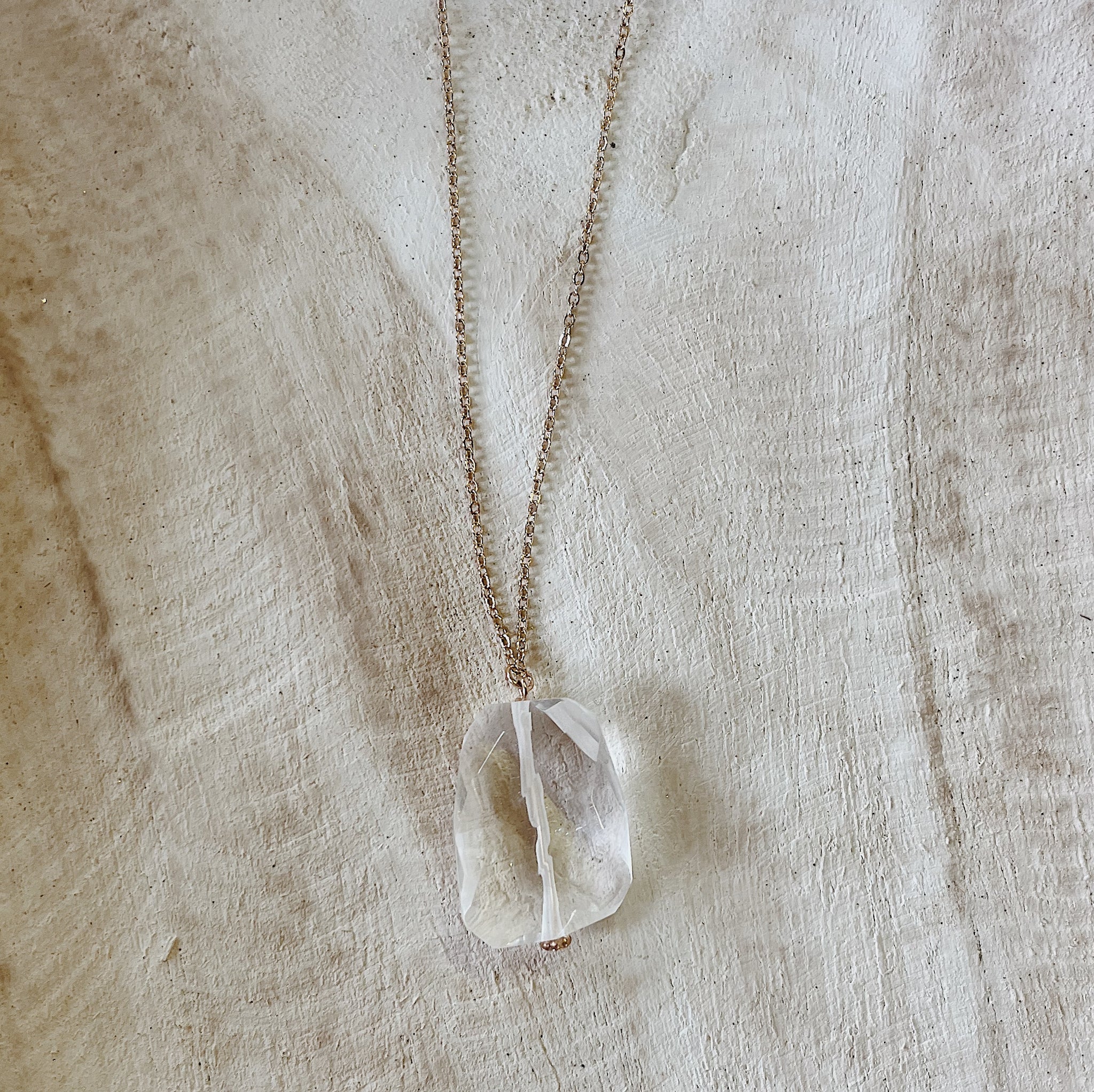 Natural Stone Pendant Necklace