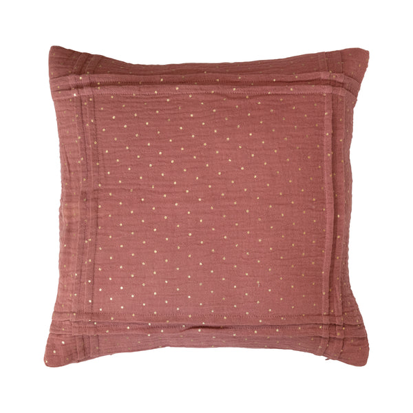 Pillow | Pleated With Gold Foil Dots
