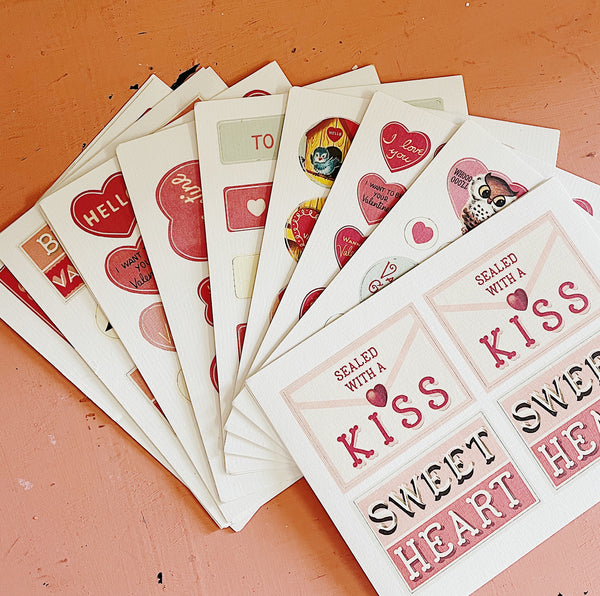 Vintage Valentine Stickers