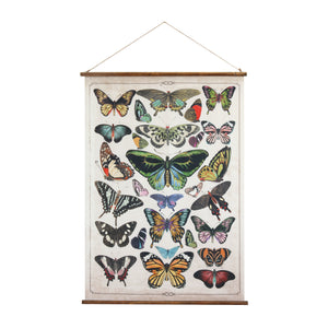 Scroll Wall Decor with Butterflies