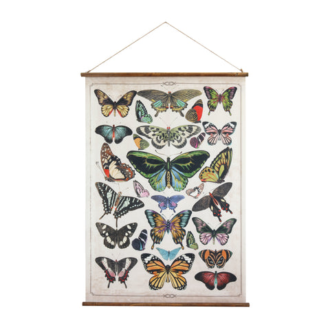 Scroll Wall Decor with Butterflies