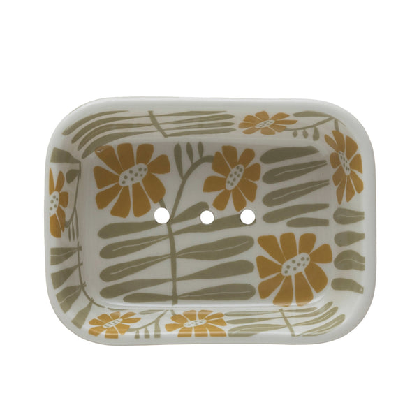 Soap Dish with Flowers