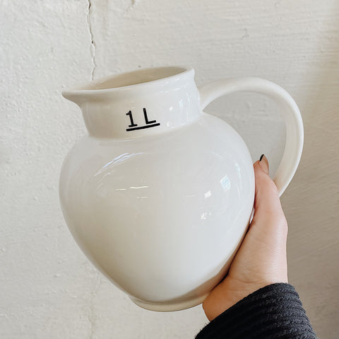 Stoneware Liter Pitcher