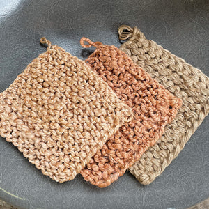 Jute Crocheted Pot Holder