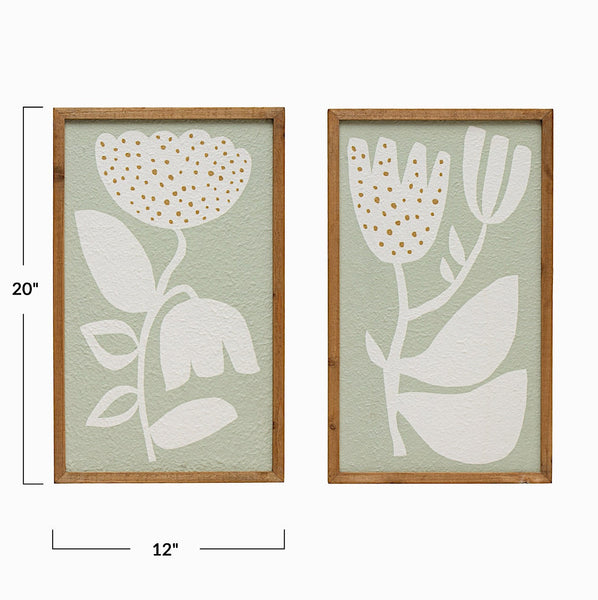 Wall Decor with Flowers