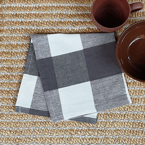 Napkin | Gray Buffalo Check