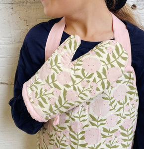 Floral Child's Apron Set