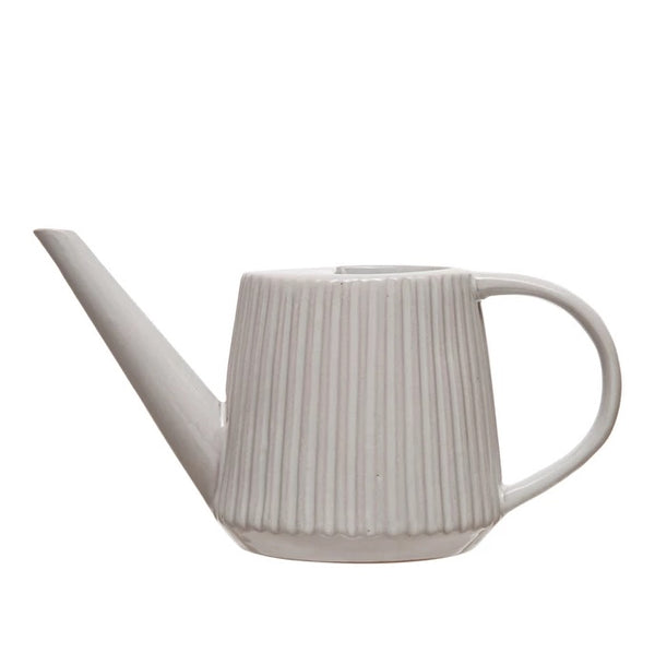 Stoneware Fluted Watering Can