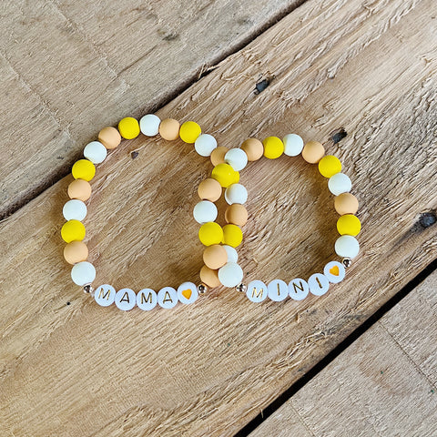 Bracelet | Gold-Yellow Mama & Mini