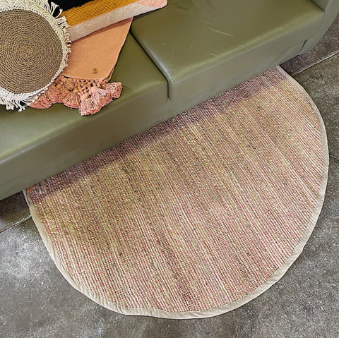 Round Jute & Chenille Rug