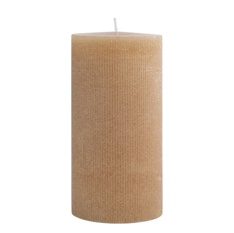 Unscented Pleated Pillar Candle