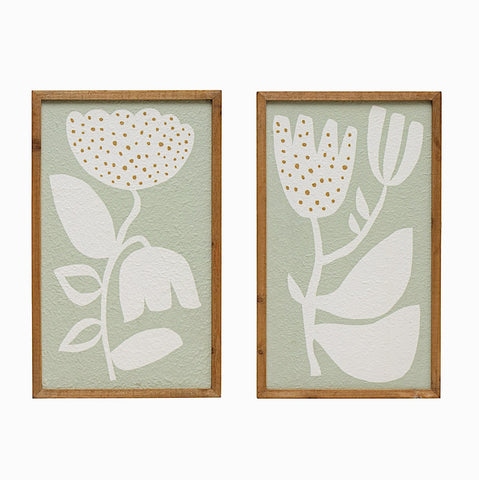 Wall Decor with Flowers