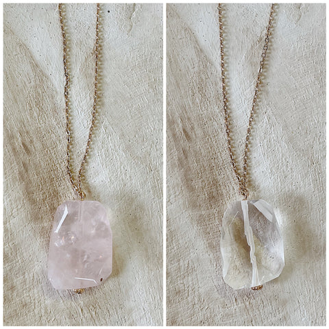 Natural Stone Pendant Necklace