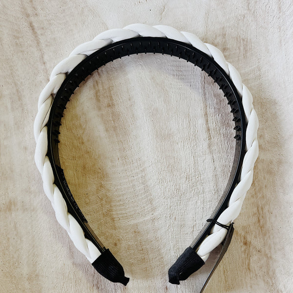 Braided Leather Headband